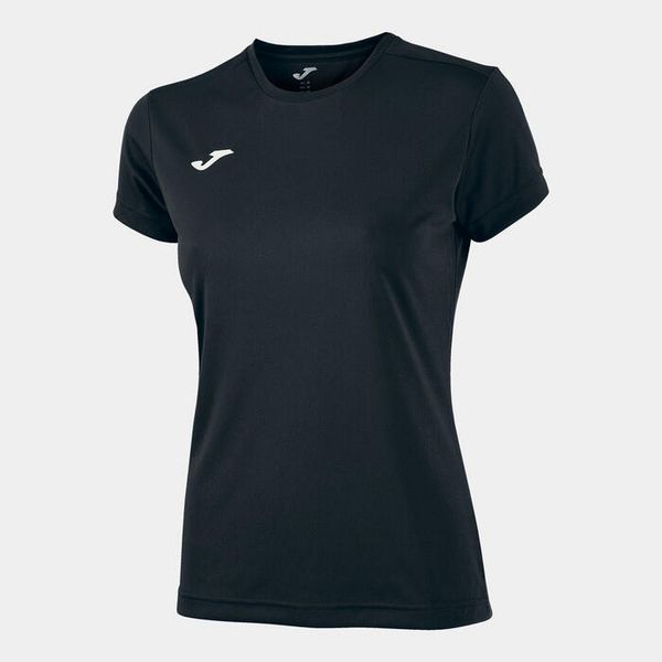 Koszulka do biegania damska Joma Combi z krótkim rękawem. Czarne koszulki sportowe damskie Joma, m, bez wzorów, sportowe, bez kołnierzyka. Za 59.99 zł.