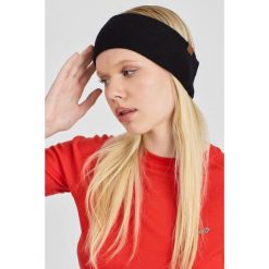 Opaska z 100% Wełny Merino Woolona Nivvra. Czarne czapki i kapelusze damskie WOOLONA, bez wzorów, z wełny, sportowe. Za 60.00 zł.