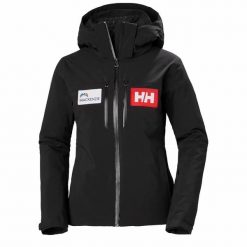 Damska kurtka narciarska Helly Hansen Alphelia Lilaloft. Czarne kurtki damskie Helly Hansen, bez wzorów, bez kaptura, narciarskie. W wyprzedaży za 1,989.00 zł.
