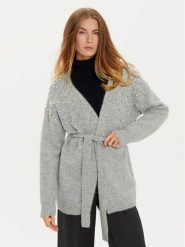 Marciano Guess Kardigan 4BGR13 5786Z Szary Regular Fit. Szare kardigany damskie Marciano Guess, m, z aplikacjami, z syntetyku, bez kołnierzyka, bez ramiączek, bez kaptura. Za 949.99 zł.