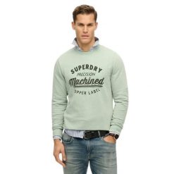 Bluza Superdry Vintage Wash. Zielone bluzy męskie Superdry., s, bez wzorów, z materiału, bez kaptura. Za 298.95 zł.