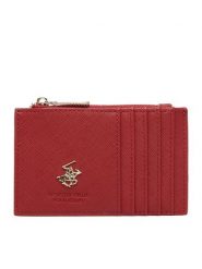 Beverly Hills Polo Club Etui na karty kredytowe CWBEO-BHPC-W1-003-AW26 Czerwony. Czerwone portfele damskie Beverly Hills Polo Club, bez wzorów, ze skóry. Za 59.99 zł.