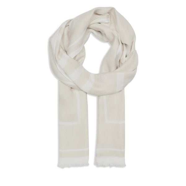 Szal Calvin Klein. Szare szaliki i chusty damskie Calvin Klein, bez wzorów. Za 179.99 zł.