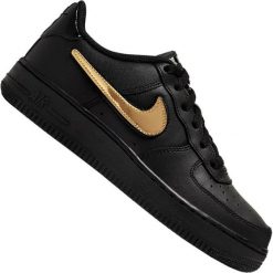 Czarne Buty Nike Air Force 1 LV8 3 Jr AR7446-001. Czarne obuwie sportowe damskie Nike, bez wzorów, z gumy, Nike Air Force. W wyprzedaży za 429.00 zł.