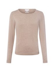 Brookshire Sweter z dzianiny DAmen Kobiety drobna dzianina beżowy|brązowy marmurkowy, M. Brązowe swetry damskie brookshire, na jesień, m, bez wzorów, z bawełny, bez kołnierzyka, bez ramiączek, bez kaptura. Za 199.95 zł.