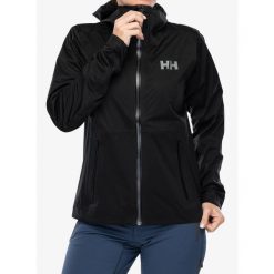 Kurtka przeciwdeszczowa damska Helly Hansen Momentum 3L Stretch Jacket. Czarne kurtki damskie Helly Hansen, l, bez wzorów, bez kaptura. Za 818.99 zł.