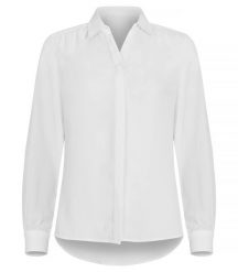 Clique bluzka Libby damska biała 100% poliester, luźny krój – White. Białe bluzki damskie CLIQUE, xl, bez wzorów, z materiału, bez kołnierzyka, bez ramiączek. Za 212.40 zł.