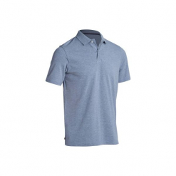 Koszulka polo do golfa 500 męska. Szare koszulki polo męskie INESIS, z bawełny. Za 39.99 zł.