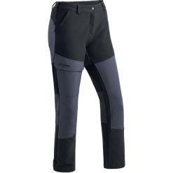 Spodnie damskie Maier Sports Fleeceflex. Czarne spodnie materiałowe damskie Maier Sports, s, bez wzorów, z materiału. Za 458.50 zł.