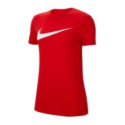 Koszulka Damska Park 20 DriFIT. Czerwone t-shirty damskie Nike, s, bez wzorów, casualowe, bez kołnierzyka. Za 170.99 zł.