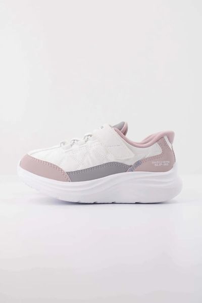 Buty SKECHERS COMFY SPRINTS Biały. Białe obuwie sportowe damskie Skechers, bez wzorów, z syntetyku, na fitness i siłownię. Za 212.99 zł.