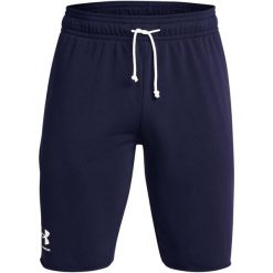 Spodenki Under Armour Ua Rival Terry, Mężczyźni. Białe buty sportowe męskie Under Armour, z bawełny, bez zapięcia, na fitness i siłownię. Za 258.50 zł.