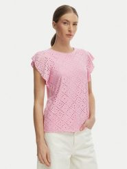 Vero Moda Bluzka Tassa 10286067 Różowy Loose Fit. Czerwone bluzki damskie Vero Moda, s, bez wzorów, z syntetyku, bez kołnierzyka, bez ramiączek. Za 89.99 zł.
