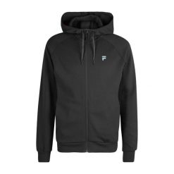 Bluza męska FILA Romulus Hooded Track. Czarne bluzy męskie Fila, m, bez wzorów, bez kaptura. Za 209.99 zł.