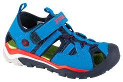 Sandały chłopięce, S.Lake Jr 24 SLAKJS. Niebieskie sandały chłopięce Joma, z materiału, bez zapięcia. Za 129.99 zł.