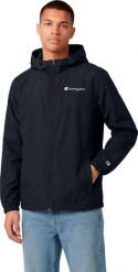 Kurtka męska Champion Kurtka męska Champion Windbreaker czarna 222272 KK001 S. Czarne kurtki męskie Champion, m, bez wzorów, bez kaptura. Za 188.99 zł.