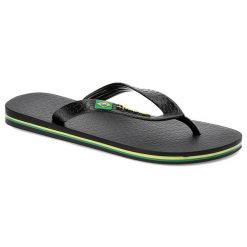 Czarne Japonki Ipanema Stylowe Obuwie. Czarne klapki męskie Ipanema, z materiału, eleganckie. Za 89.99 zł.