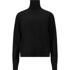 Damski sweter z golfem Athlecia Dava. Czarne swetry damskie Athlecia, bez wzorów, eleganckie, bez kołnierzyka, bez ramiączek, bez kaptura. Za 243.50 zł.