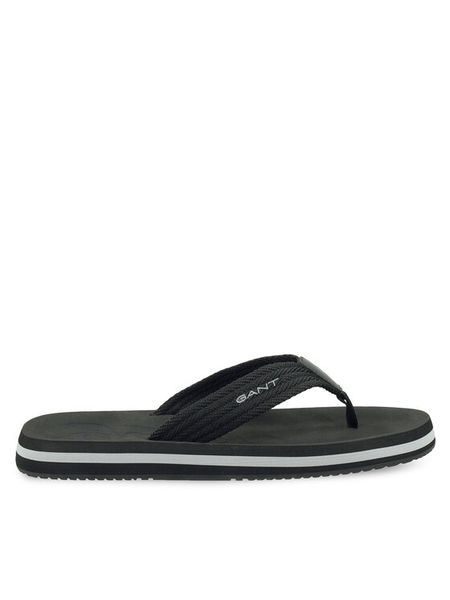 Gant Japonki 30639850 Czarny. Czarne klapki męskie GANT, z materiału. Za 149.99 zł.