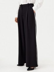 Motivi Spodnie palazzo P126W000745N Czarny Wide Leg. Czarne spodnie materiałowe damskie Motivi, bez wzorów, z materiału. Za 239.99 zł.