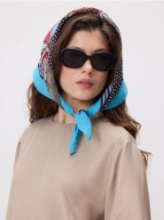 Wzorzysta apaszka z wiskozy - wielobarwny. Szaliki i chusty damskie Reserved, bez wzorów, z satyny. Za 69.99 zł.