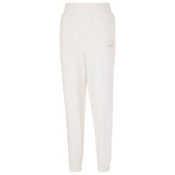 Spodnie damskie Puma ESS+ Embroidery High-Waist Pants FL. Białe spodnie dresowe damskie Puma, xl, bez wzorów, z bawełny. Za 179.00 zł.