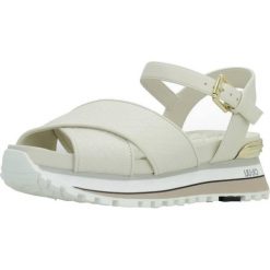 Sandały LIU-JO MAXI WONDER 11 Biały. Białe obuwie sportowe damskie Liu Jo, bez wzorów, ze skóry, trekkingowe. Za 479.99 zł.