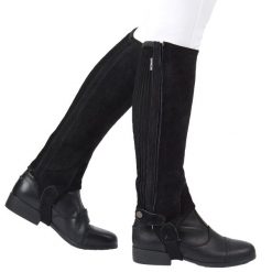 Zamszowe czapsy dziewczęce Dublin II. Czarne buty sportowe dziewczęce DUBLIN, bez wzorów, z zamszu, bez zapięcia, do jazdy konnej. Za 250.00 zł.