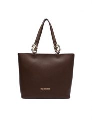 LOVE MOSCHINO Torebka JC4005PP1PLB0300 Brązowy. Brązowe torebki do ręki damskie Love Moschino, bez wzorów, ze skóry, bez dodatków. Za 1,009.00 zł.