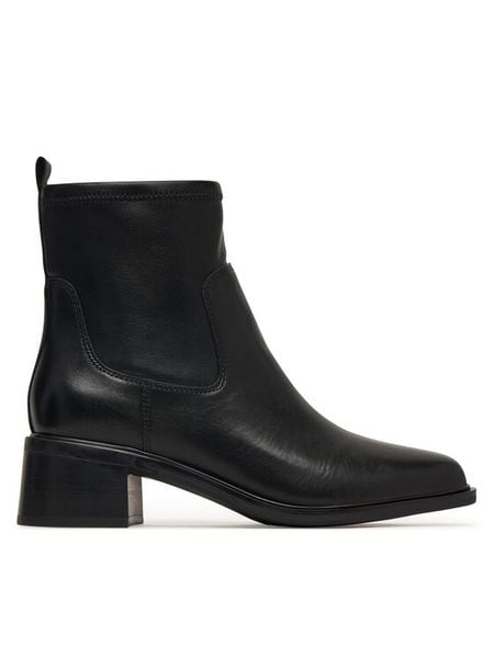 Aldo Botki Tywyn 14116735 Czarny. Czarne botki damskie Aldo, ze skóry, bez obcasa, na słupku, bez zapięcia. Za 679.99 zł.