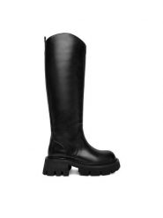 G-Star Raw Kozaki EO-GLCIE-GLC5559 Czarny. Czarne kozaki damskie G-Star Raw, ze skóry, bez obcasa, na płaskiej podeszwie. Za 799.99 zł.