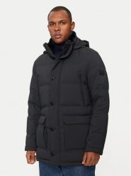 Hechter Paris Kurtka puchowa 50168 142205 Czarny Regular Fit. Czarne kurtki męskie Hechter Paris, m, bez wzorów, z puchu, bez kaptura. Za 1,289.00 zł.
