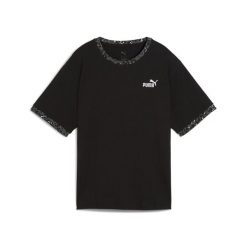 Damska luźna koszulka Essential ze zwierzęcym nadrukiem PUMA Black. Czarne obuwie sportowe damskie Puma, bez wzorów, na fitness i siłownię. Za 109.00 zł.