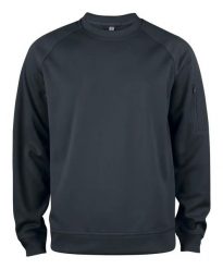 Clique Basic Active Roundneck bluza z okrągłym dekoltem z poliestru. Czarne bluzy męskie CLIQUE, xl, bez wzorów, z włókna, bez kaptura. Za 163.55 zł.