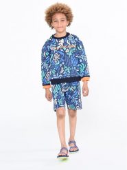 Marc Jacobs Bluza W25580 S Granatowy Regular Fit. Niebieskie bluzy dla chłopców Marc Jacobs, bez wzorów, z bawełny, bez ramiączek, bez kaptura. Za 439.99 zł.