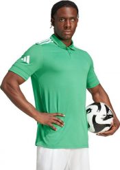 Koszulka męska adidas Squadra 25 Polo zielona JY3416 L. Zielone koszulki polo męskie Adidas, l, bez wzorów, bez ramiączek. Za 78.09 zł.