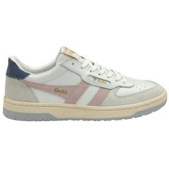 Sneakersy damskie Gola Hawk. Białe obuwie sportowe damskie Gola, bez wzorów, ze skóry, tenisowe. Za 427.50 zł.