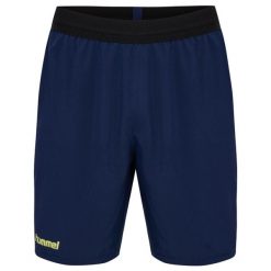 Szorty Hummel Blaze 2.0. Niebieskie krótkie spodenki sportowe męskie Hummel, bez wzorów, na fitness i siłownię. Za 191.00 zł.