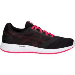 Buty biegowe Asics Patriot 10 W 1012A117-001. Czarne obuwie sportowe damskie Asics, z aplikacjami, z materiału, do biegania. W wyprzedaży za 289.00 zł.