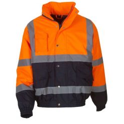 Dwukolorowa Kurtka Męska Typu Bomber. Brązowe kurtki męskie YOKO, m, bez wzorów, sportowe, bez kaptura. Za 269.99 zł.