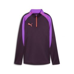 Damska bluza piłkarska z zamkiem 1/4 individualBLAZE PUMA Midnight Plum Purple. Fioletowe bluzy sportowe damskie Puma, bez wzorów, bez kaptura, do biegania. W wyprzedaży za 150.15 zł.