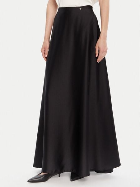 Rinascimento Spódnica trapezowa CFC0125080003 Czarny Regular Fit. Czarne spódnice damskie Rinascimento, xs, bez wzorów, z syntetyku, trapezowe. Za 339.99 zł.