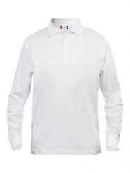 Clique Classic Lincoln L/S Koszulka polo z długim rękawem biała. Białe bluzki z długim rękawem męskie CLIQUE, l, bez wzorów, z bawełny, bez kołnierzyka. Za 146.43 zł.