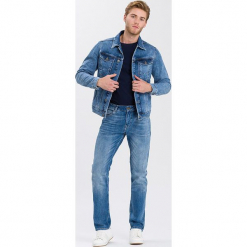Dżinsy "Johnny" - Slim fit - w kolorze niebieskim. Niebieskie jeansy męskie Cross Jeans. W wyprzedaży za 136.95 zł.