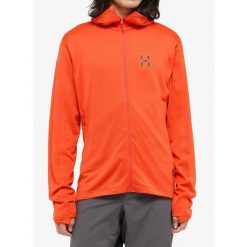 Bluza z kapturem męska Haglofs L.I.M Mid Multi II Hood. Czerwone bluzy męskie Haglöfs, l, bez wzorów, z kapturem. Za 392.99 zł.