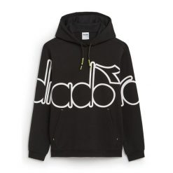 Bluza męska DIADORA HOODIE URBANITY. Czarne bluzy męskie Diadora, m, bez wzorów, z poliesteru, z kapturem. Za 149.99 zł.