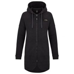 Bluza damska Loap Gerbera Ciemnoszara. Czarne bluzy sportowe damskie LOOP, bez wzorów, z polaru, bez kaptura, do jazdy konnej. Za 235.99 zł.