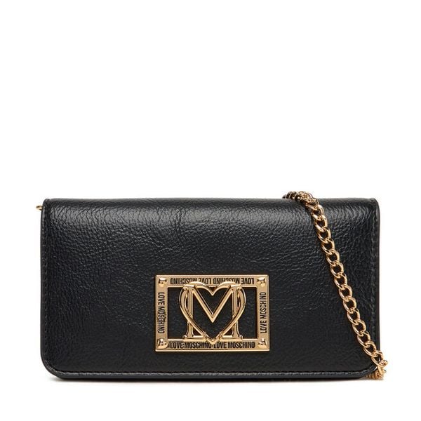 Torebka LOVE MOSCHINO. Czarne torebki do ręki damskie Love Moschino, bez wzorów, wizytowe, bez dodatków. Za 379.99 zł.