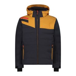 Kurtka męska narciarska CMP 33W0767. Czarne kurtki snowboardowe męskie CMP, m, bez wzorów, z kapturem, narciarskie. Za 1,440.85 zł.