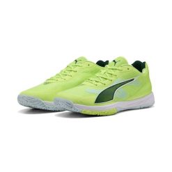 Buty do piłki ręcznej unisex Accelerate Turbo 4 PUMA. Białe obuwie sportowe damskie Puma, bez wzorów, do piłki ręcznej. Za 451.20 zł.